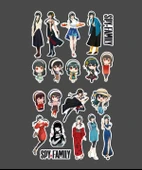 Yor 2Li Sticker Seti -Spy X Family Parlak Kağıt -çıkartma -süsleme -anime etiket - 3