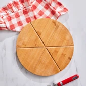 Karaca Bambu Lezza Pizza Kesme Tahtası ve Sunumluk thumbnail 1