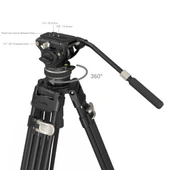 SmallRig 3989 AD-100 Video Kamera Karbon Fiber Tripod Kiti - 4