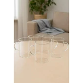 6'lı Çay Kupa Seti, Borosilikat Cam Kupa, 200 ml thumbnail 1