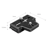 SmallRig 3162B DJI RS 2 / RSC 2 RS 3 / RS 3 Gimbal için Genişletilmiş Arca-Tipi Hızlı Çıkarma Plakası - 2