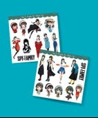 Yor 2Li Sticker Seti -Spy X Family Parlak Kağıt -çıkartma -süsleme -anime etiket - 1