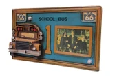 Dekoratif Metal Çerçeve Okul Otobüsü Dekorlu Hediyelik - 3