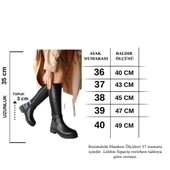 Pabucmarketi Siyah Kadın Topuklu Çizme - 5