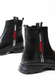ASM-086 Siyah Fashion Aksesuarlı Fermuarlı Günlük Kadın Bot thumbnail 5