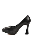 Aspor Siyah Kadın Platform Topuklu Ayakkabı - 4