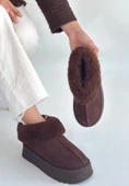 Pabucmarketi Kahve Süet Kadın Düz Bot thumbnail 1