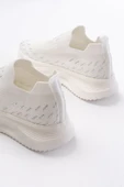 DM-707  Beyaz Fileli Faillant Taban Taş Aksesuarlı Günlük Spor Ayakkabı thumbnail 6