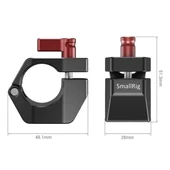 SmallRig DCS2695 25mm Çubuk Kelepçe DJI Ronin M / MX FREEFLY Movi için - 3