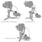 SmallRig 2889 DJI RONIN-S / SC ZHIYUN CRANE 2S / 3 / 3S / WEEBILL-S / MOZA  AirCross 2 Gimbalar  için  Ayarlanabilir Mon - 4