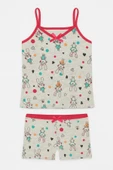 Kız Çocuk Desenli İp Askılı Atlet Külotlu Takım 6'lı Set thumbnail 5