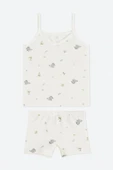 Kız Çocuk Desenli İp Askılı Atlet Külotlu Takım 6'lı Set thumbnail 4
