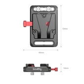 SmallRig 2987 Mini V Mount Pil Plakası thumbnail 2
