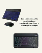 Tüm Cihazlarla Uyumlu RGB Işıklı Kablosuz Klavye ve Mouse Seti - 4