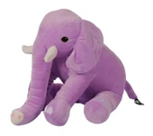 Oturan Dişli Fil 50 cm Lila Pelüş Çocuk Oyuncak - 1