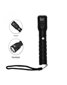 Şarjlı Pilli Zoomlu El Feneri thumbnail 1