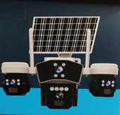 O-kam 3936 Gerçek 3 Kameralı O-KAM 9MP SOLAR PTZ SİM KART DESTEKLİ GECE GÖRÜŞLÜ GÜNEŞ ENERJİLİ GÜVENLİK KAMERASI - 1