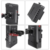 SmallRig 3202B V Montajlı Pil Adaptör Plakası Kelepçeli thumbnail 4