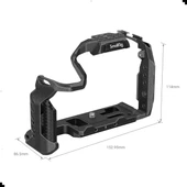 SmallRig 3440  Panasonic LUMIX GH6 için Black Mamba Serisi Kamera Kafesi thumbnail 4