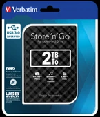 VERBATIM 53195 - 2TB USB 3.0 BLACK PORTABLE HARD - 4