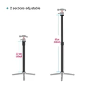 Andoer D10189 Aluminum Alaşımlı Kelepçeli Uzatma Monopotu thumbnail 5