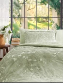 Sinerjim Çift Kişilik Ranforce Nevresim Takımı White Sakura thumbnail 3