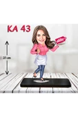 Kişiye Özel Ahşap Biblo - Aşçı Kadın Karikatür Biblo 2 thumbnail 1
