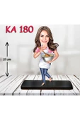 Kişiye Özel Ahşap Biblo - Aşçı Kadın Karikatür Biblo 15 thumbnail 1