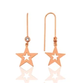 925 Ayar Gümüş Yıldız Küpe thumbnail 1