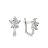 925 Ayar Gümüş Çiçek Küpe thumbnail 2