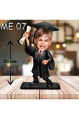 Kişiye Özel Ahşap Biblo - Erkek Çocuk Karikatür Biblo - Mezuniyet Biblo 5 thumbnail 1