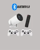 Portatif 4K Projeksiyon – 4.000 Uygulama, Kablosuz Yansıtma ve Bluetooth 5.0 thumbnail 4
