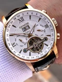 Raymond Nişan Ve Damatlara Özel Deri Kordon 2 Yıl Garantili Otomatik Erkek Kol Saati+Bileklik RMD.M3 thumbnail 2