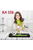 Kişiye Özel Ahşap Biblo - Sporcu Kadın Karikatür Biblo - Sporcu Biblo 5 thumbnail 1