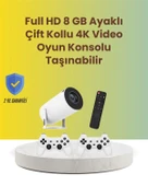 TÇift Kollu Tasarımlı Kablosuz Projeksiyon – 4K, 10.000 Oyun ve Smart App Desteği thumbnail 1