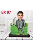 Kişiye Özel Ahşap Biblo - Erkek Asker Karikatür Biblo 12 thumbnail 1