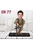 Kişiye Özel Ahşap Biblo - Erkek Asker Karikatür Biblo 2 thumbnail 1