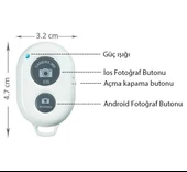 Sanger SG-R01 Telefon Bluetooth Kumanda Beyaz thumbnail 4
