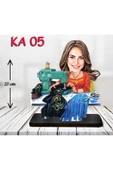 Kişiye Özel Ahşap Biblo - Dikiş Makineli Kadın Karikatür Biblo thumbnail 1