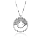 Gümüş Ay Yıldız Bayan Kolye thumbnail 1