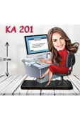 Kişiye Özel Ahşap Biblo - Masa Başı Karikatür Biblo - Kadın Biblo 15 thumbnail 1