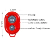 Sanger SG-R01 Telefon Bluetooth Kumanda Kırmızı thumbnail 4