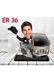 Kişiye Özel Ahşap Biblo - Araba Kullanan Erkek Karikatür Biblo 3 thumbnail 1