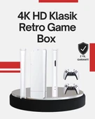 2 Kollu Kablosuz 4K TV Uyumlu Klasik Oyun Konsolu - 1