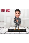 Kişiye Özel Ahşap Biblo - Erkek Asker Karikatür Biblo 7 thumbnail 1