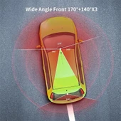 Raynox Araç Kamerası - 4 Kameralı - GPS Takip - G Sensör - 1080P Kayıt - Wifi - Özellikli - Y10 thumbnail 5