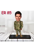 Kişiye Özel Ahşap Biblo - Erkek Asker Karikatür Biblo 10 thumbnail 1