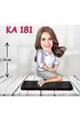 Kişiye Özel Ahşap Biblo - Kadın Karikatür Biblo - Kadın Biblo 39 thumbnail 1