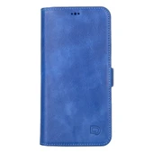 Apple iPhone 13 Pro Max Uyumlu Deri Cüzdanlı Kılıf Okyanus Mavi thumbnail 2