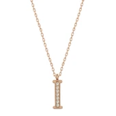 925 Ayar Gümüş Rose I Harfi Kadın Gümüş Kolye thumbnail 1